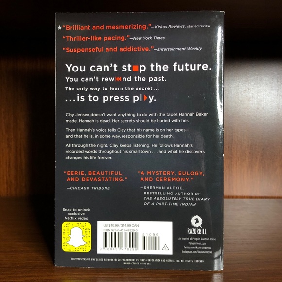 13 Reasons Why Book - Picture 2 of 5